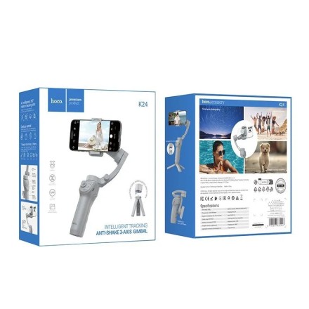  Стабилизатор с пультом ДУ Hoco K24 серый