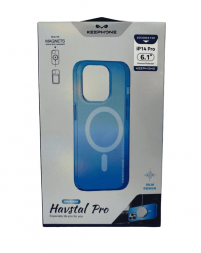 Накладка для i-Phone 14 Pro Keephone Magsafe матовый синий