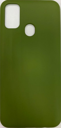 Накладка для Samsung Galaxy M31 Silicone cover без логотипа зеленая