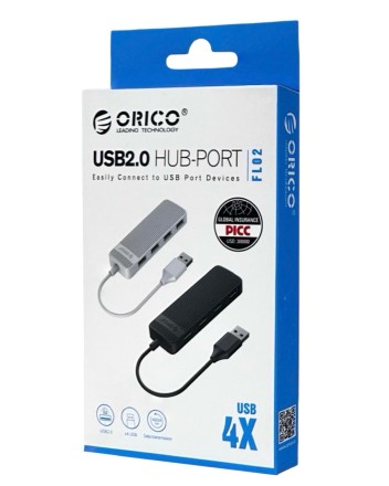  USB-хаб Orico FL02 4xUSB2.0 белый