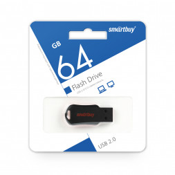 USB флеш накопитель SmartBuy 64GB UNIT Red-Black (SB64GBU-R)