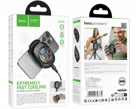  Кулер для телефона Hoco GM76 черный