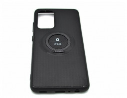 Чехол-накладка для Samsung Galaxy A52 силикон iface с держателем чёрный