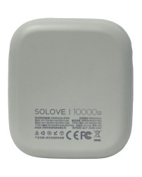 Powerbank с функцией беспроводной зарядки Solove Power Bank W5 10000mAh серый
