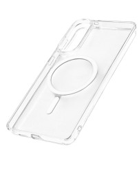 Накладка для Samsung Galaxy S25 Edge Keephone Hibrid Pro MagSnap прозрачный