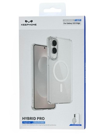  Накладка для Samsung Galaxy S25 Edge Keephone Hibrid Pro MagSnap прозрачный