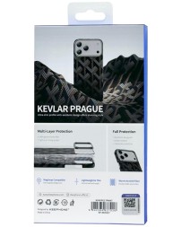 Накладка для i-Phone 17 Pro Max Keephone Kevlar Prague MagSnap серо-коричневый