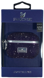 Чехол для AirPods Pro 2 Swarovski фиолетовый