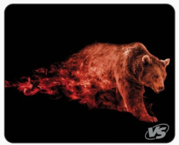 Perfeo Коврик для компьютерной мыши &quot;Flames&quot;, &quot;Бурый медведь&quot;, (240*320*3 мм), ткань+рез. основание