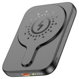 Powerbank с беспроводной зарядкой Hoco J117 Magnetic Wireless 5000mAh 20W чёрный
