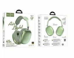 Стереонаушники Bluetooth полноразмерные Hoco W35 Air Light V5.3/45ч зелёный