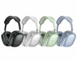 Стереонаушники Bluetooth полноразмерные Hoco W35 Air Light V5.3/45ч зелёный