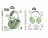  Стереонаушники Bluetooth полноразмерные Hoco W35 Air Light V5.3/45ч зелёный
