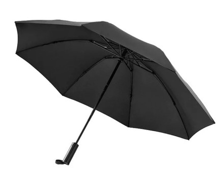  Зонт 90 Points NINETYGO Automatic Reverse Lighting Umbrella с фонариком черный