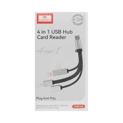 Кабель-переходник Earldom ET-HUB16A USB на 2USB2.0/SD/TF серый