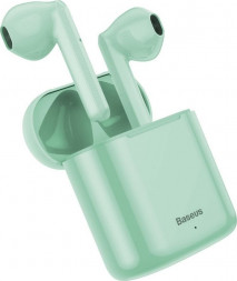 Мобильная Bluetooth-гарнитура Baseus Encok W09 IP54 V5.0 сенсорная (NGW09-06) зеленая