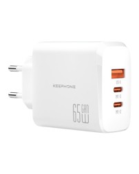 Сетевое зар. устр. Keephone CH-23121 GaN 1USB/2C 65W белое