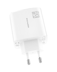 Сетевое зар. устр. Keephone CH-23121 GaN 1USB/2C 65W белое