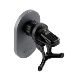 Держатель магнитный c Magsafe в воздуховод Momax Q.Mag Mount 3 15W серый