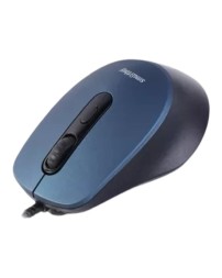 Мышь проводная беззвучная Smartbuy ONE 265 USB/DPI 800-1200-1600-2400/4 кнопки/1.5м синяя (SBM-265-B