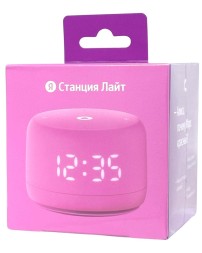 Умная колонка Яндекс Станция Лайт 2 с часами розовая