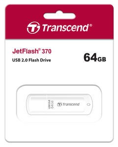  USB флеш накопитель Transcend 64GB JetFlash 370 белый