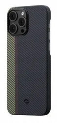 Накладка для i-Phone 14 Pro 6.1&quot; Pitaka Magez Case 3 чёрно-зелёная