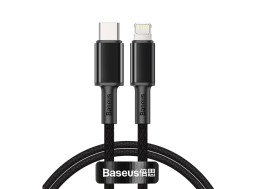 Кабель-зарядка Type-C на Lightning Baseus High Density Braided 1м (CATLGD-01) 20W черный