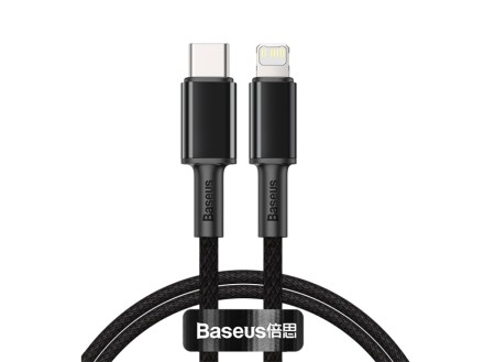  Кабель-зарядка Type-C на Lightning Baseus High Density Braided 1м (CATLGD-01) 20W черный