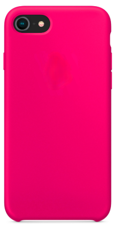 Чехол-накладка i-Phone 7/8 Silicone icase №47 кислотно-розовая