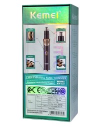 Электрический триммер для носа Kemei KM-323 черный