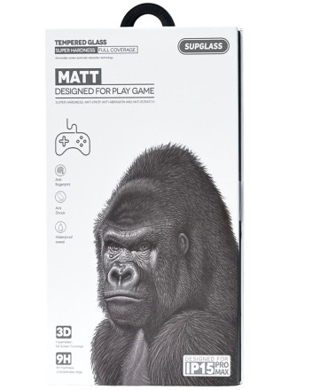  Защитное стекло матовое для i-Phone 15 Pro Max 6.7&quot; Supglass XC-13 3D