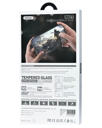  Защитное стекло матовое для i-Phone 15 Pro Max 6.7&quot; Supglass XC-13 3D