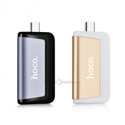OTG Type-C (папа) на USB3.1 (мама)/MicroSD Hoco HB4 золотой