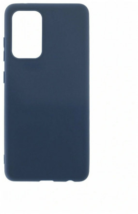 Накладка для Samsung Galaxy A52 Silicone cover без логотипа темно-синяя