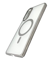 Накладка для Samsung Galaxy S25 Edge Keephone SkinGrip MagSnap прозрачный титан