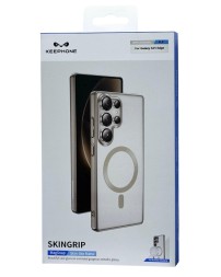 Накладка для Samsung Galaxy S25 Edge Keephone SkinGrip MagSnap прозрачный титан