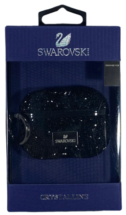  Чехол для AirPods Pro 2 Swarovski чёрный