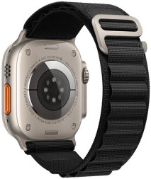 Сменный браслет тканевый Hoco WA13 для Apple Watch 42-44-45-49мм чёрный