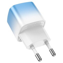 Сетевое зар. устр. Hoco C101A 1С PD3.0/QC3.0 20W ледяной синий