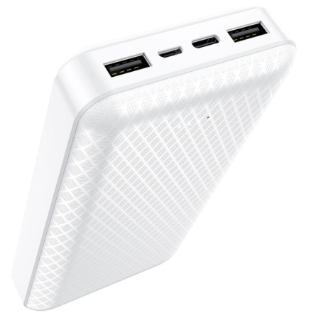  Powerbank Borofone BJ3A 20000mAh 2USB/Type-C/Lightning белый