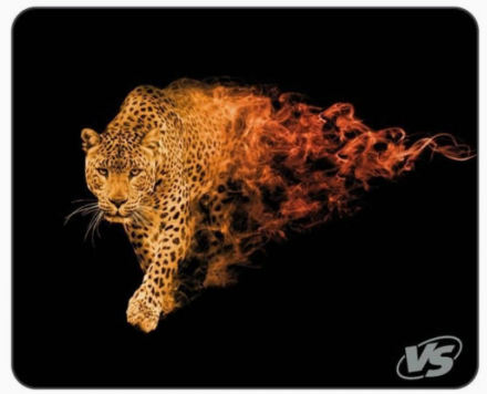  Perfeo Коврик для компьютерной мыши "Flames", "Леопард", (240*320*3 мм), ткань+резиновое основание