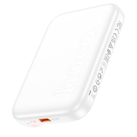  Powerbank с беспроводной зарядкой Hoco J117 Magnetic Wireless 5000mAh 20W белый