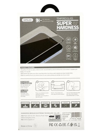  Защитное стекло для i-Phone 11 Pro Max/XS Max 6.5" Supglass XC-11 3D чёрное