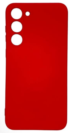 Накладка для Samsung Galaxy S24 Plus Silicone cover без логотипа красная