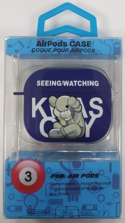  Силиконовый светящийся в темноте чехол для AirPods 3 Luxo Kaws рисунок №43