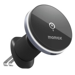 Держатель магнитный c Magsafe в воздуховод Momax Q.Mag Mount 5 15W серый