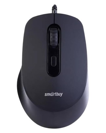  Мышь проводная беззвучная Smartbuy ONE 265 USB/DPI 800-1200-1600-2400/4 кнопки/1.5м черная
