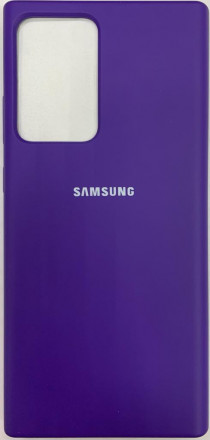Накладка для Samsung Galaxy Note 20 Ultra Silicone cover фиолетовая