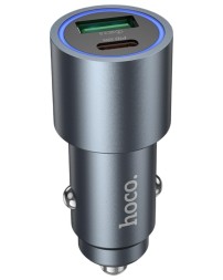 Автомобильное заряд. устр. Hoco Z60 1USB/1C 48W серый